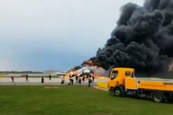 Пожар в самолете в Шереметьево, 5 мая 2019 года