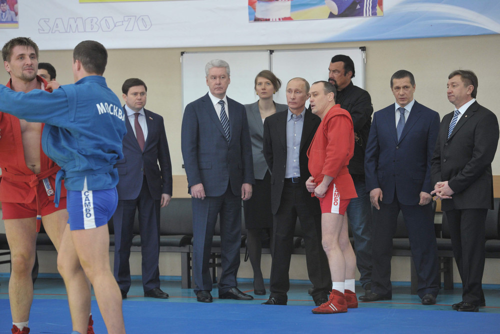Гости у борцовского ковра