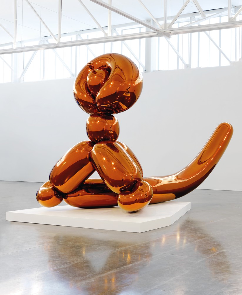 Джефф Кунс, «Обезьяна из воздушных шаров (оранжевая)» (2006–2013) —$25,9 млн