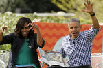 Супруги Обама читают сказку «Там, где живут чудовища» для детей на лужайке у Белого дома