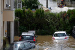 Наводнение в городе Монтаржи на севере Франции