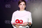 Журналист Катерина Гордеева, получившая премию GQ Super Women в номинации «Медиа», на церемонии награждения в Москве, 2 апреля 2021 года