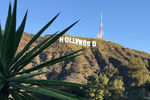 Знак Голливуда в Лос-Анджелесе, 1 января 2017 года