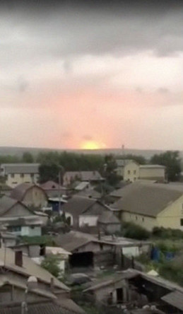 Последствия новых взрывов на военном арсенале под Ачинском в Красноярском крае, 9 июля 2019 года