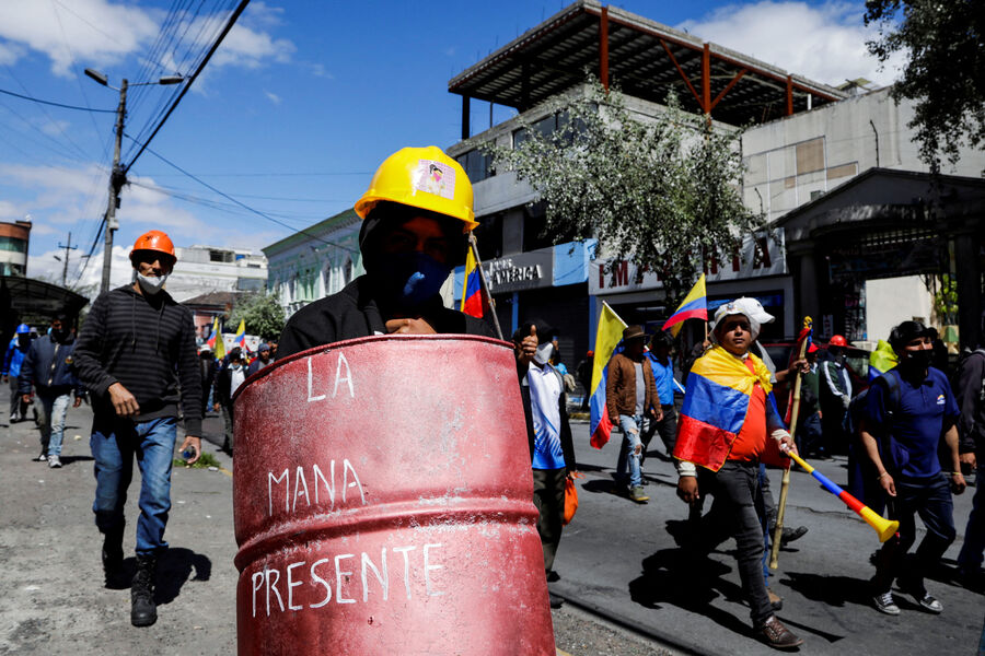 Акция протеста против правительства президента Гильермо Лассо в&nbsp;Кито, Эквадор, 30&nbsp;июня 2022&nbsp;года