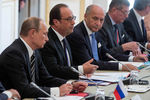 Путин и Олланд на встрече «нормандской четверки»