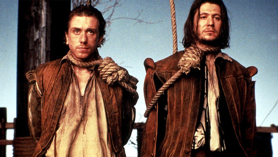 <b>«Розенкранц и Гильденстерн мертвы» (1990)</b>
Экранизация пьесы Тома Стоппарда «Розенкранц и Гильденстерн мертвы» с участием Тима Рота и Гари Олдмана. Картина завоевала главный приз Венецианского кинофестиваля в 1990-м году.