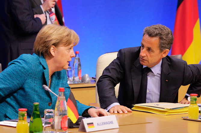 Канцлер Германии Ангела Меркель и президент Франции Николя Саркози
