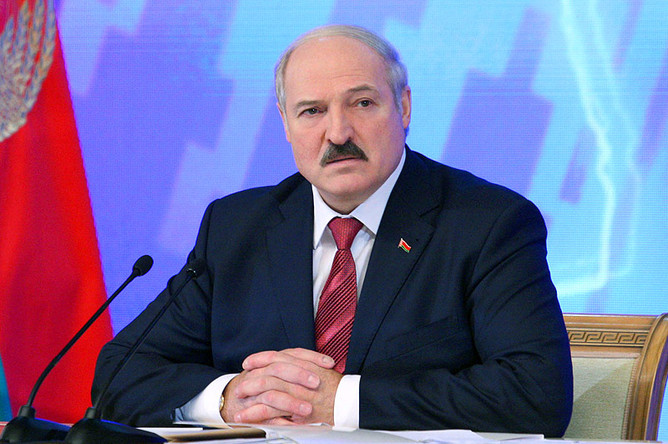 Александр Лукашенко во время пресс-конференции для представителей белорусских и зарубежных СМИ