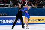 Ангелина Лазарева и Максим Прокофьев выступают с ритм-танцем на чемпионате России — 2022