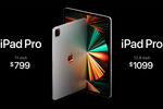 Цены на новый iPad Pro во время весенней презентации Apple, 20 апреля 2021 года