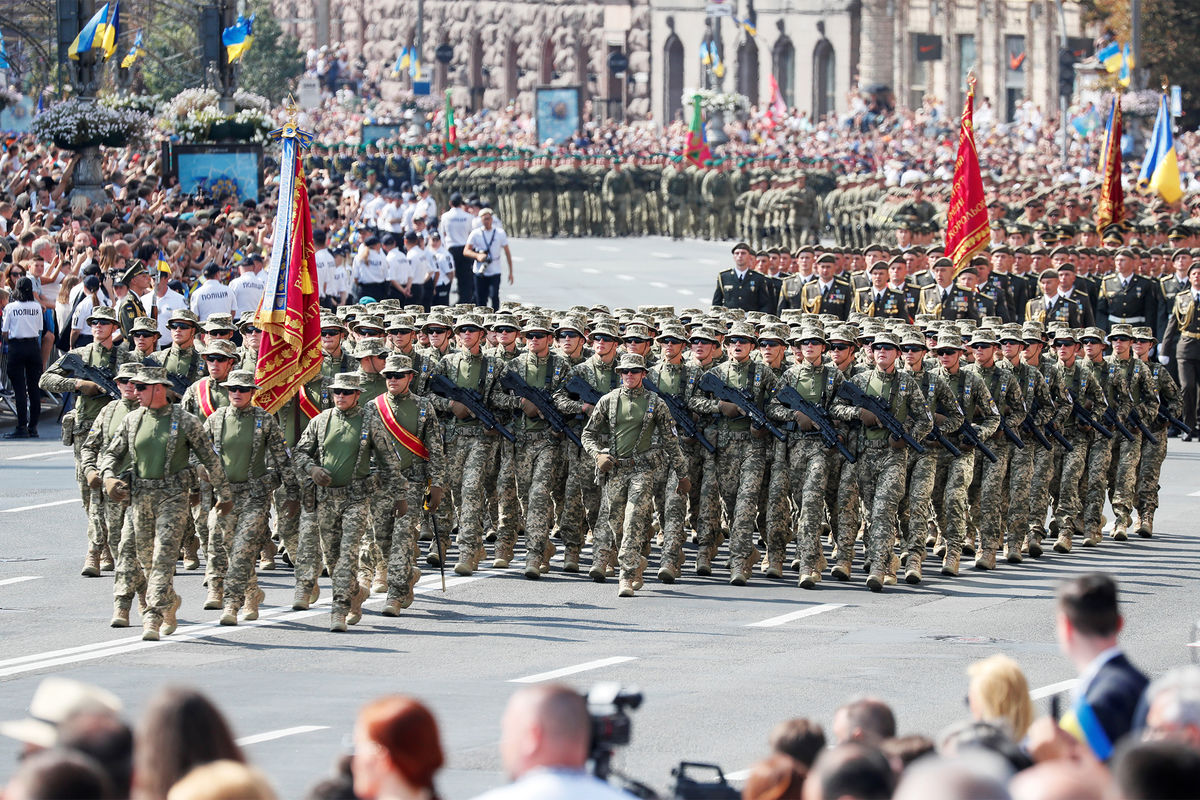 Парад по случаю 30-й годовщины независимости Украины в Киеве, 24 августа 2021 года
