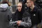 Участники церемонии прощания с народной артисткой РСФСР Ларисой Голубкиной в Храме святителя Николая на Трех Горах в Москве, 25 марта 2025 года