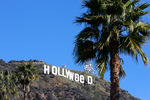 Знак Голливуда в Лос-Анджелесе, 1 января 2017 года