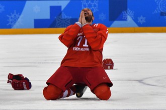 Нападающий сборной России по хоккею Илья Ковальчук