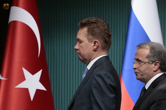 Председатель правления ОАО «Газпром» Алексей Миллер и гендиректор Botas Petroleum Pipeline Corporation Мехмет Конук (слева направо)