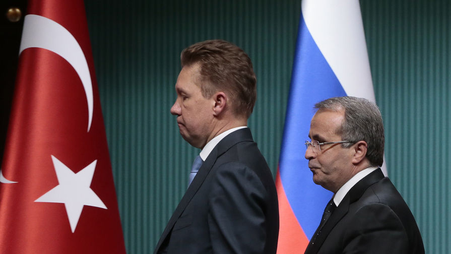 Председатель правления ОАО «Газпром» Алексей Миллер и гендиректор Botas Petroleum Pipeline Corporation Мехмет Конук (слева направо) 