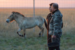 Владимир Путин во время посещения Государственного природного заповедника «Оренбургский»