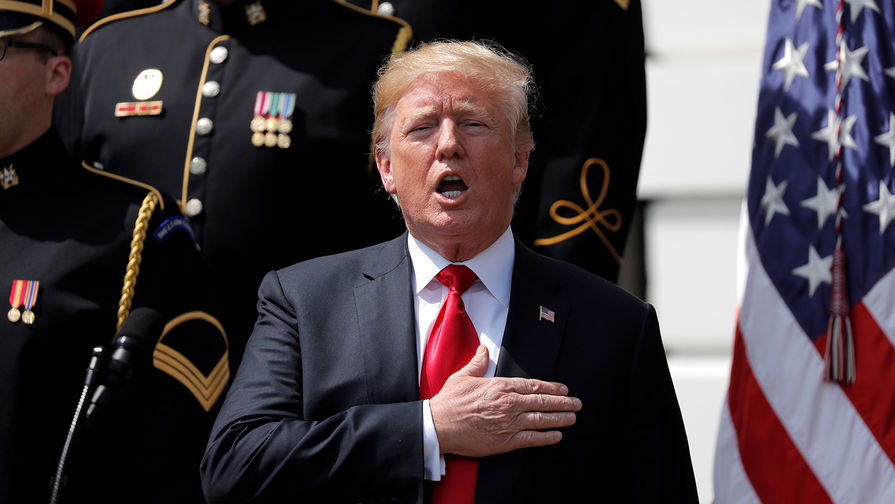 Президент США Дональд Трамп во время мероприятия на Южной лужайке Белого дома в Вашингтоне, 5 июня 2018 года