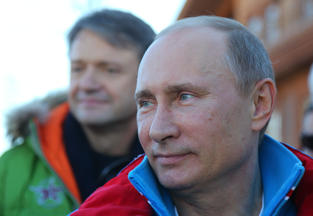 Путин осмотрел трассу, на которой пройдут соревнования Олимпийских игр 2014 года