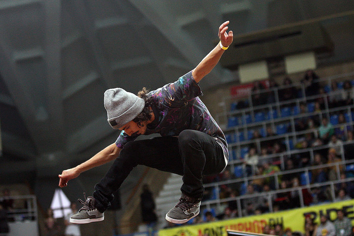Участник чемпионата World Cup Skateboarding в&nbsp;Москве