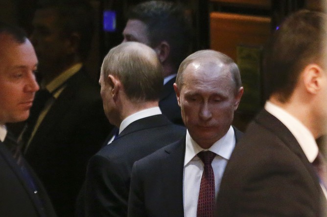 Владимир Путин после встречи в Минске