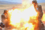 Фотография момента взрыва, сделанная одним из афганских военнослужащих, 2 июля 2013 года