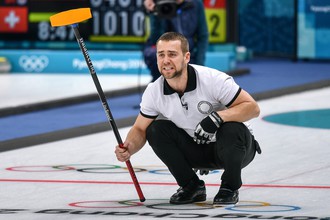 Российский керлингист Александр Крушельницкий