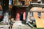 Дом, разрушенный в результате обстрела Донецка