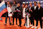 Члены делегации России на церемонии открытия 64-го международного конкурса песни «Евровидение-2019»