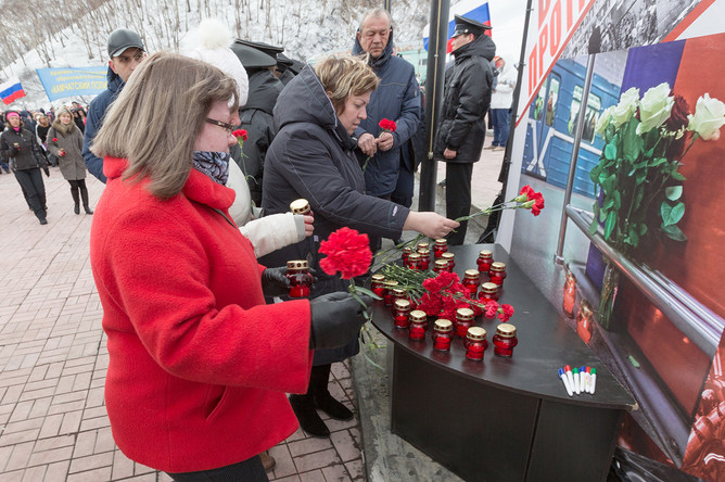Участники всероссийской акции «Мы вместе против террора» в Петропавловске-Камчатском