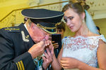 Актер Иван Краско и его бывшая студентка Наталья Шевель на церемонии бракосочетания в Адмиралтейском ЗАГСе