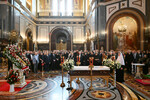Церемония прощания с Зурабом Церетели в храме Христа Спасителя в Москве, 23 апреля 2025 года
