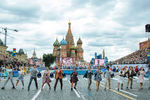 Выступление артистов на открытии Дня города на Красной площади в Москве