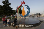 На одной из улиц города. Первые Европейские игры — 2015 пройдут в Баку с 12 по 28 июня