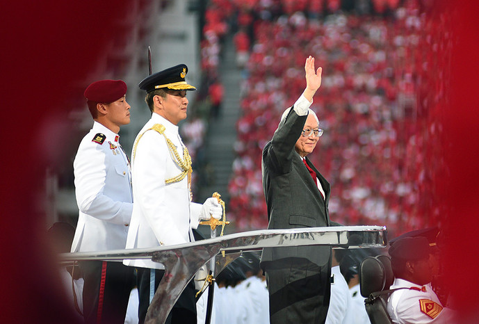 Президент Сингапура Тони Тан на&nbsp;торжествах в&nbsp;честь 50-й годовщины независимости государства