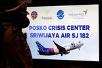 Кризисный центр в аэропорту Джакарты после крушения самолета авиакомпании Sriwijaya Air, 9 января 2021 года