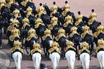 Члены Королевской кавалерии во время парада Trooping the Colour, 2 июня 2022 года