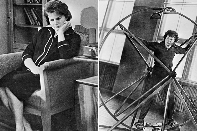 Валентина Терешкова на отдыхе и на тренировке, 1963 год
