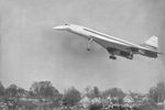 Первый полет прототипа № 001 самолета «Конкорд» в Фэрфорде, графство Глостершир, 1969 год