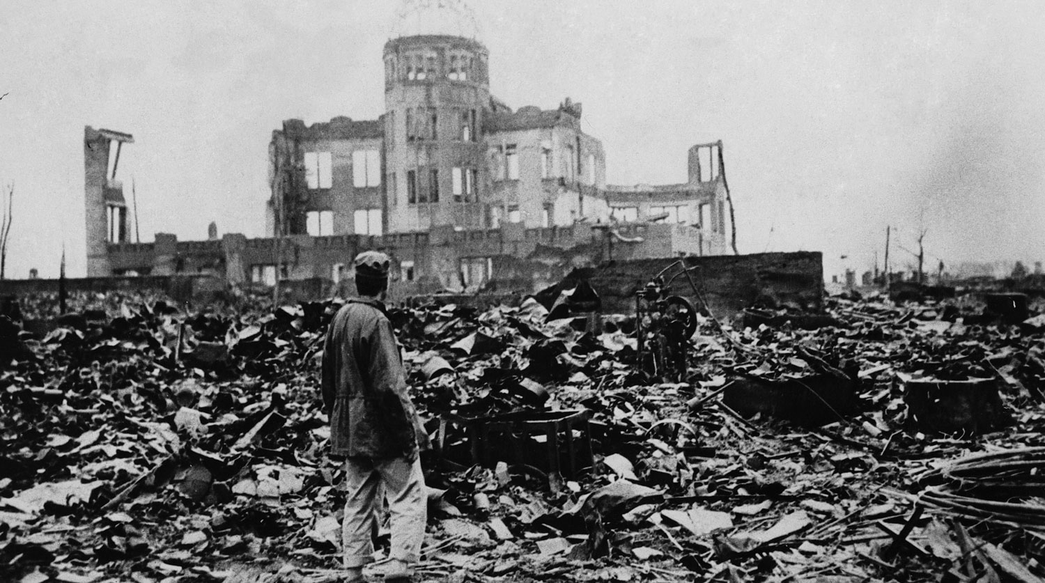 Последствия бомбардировки Хиросимы 6 августа 1945 года