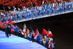 Парад атлетов на церемонии закрытия Олимпийских игр в Пекине, 20 февраля 2022 года