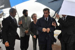 Экс-президент Франции Николя Саркози прибывает в Йоханнесбург