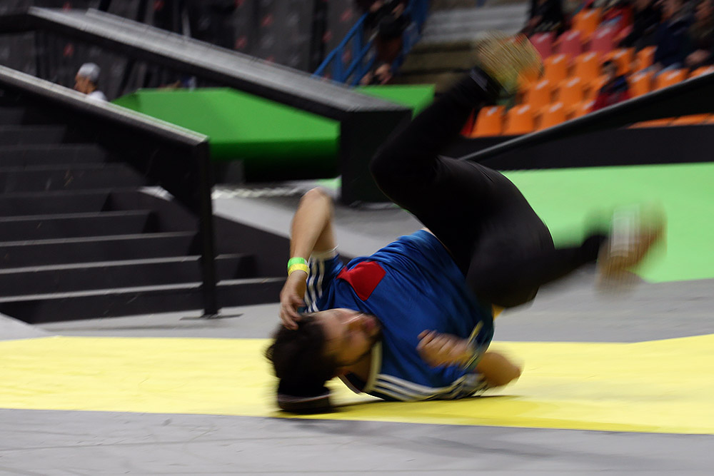 Участник чемпионата World Cup Skateboarding в Москве
