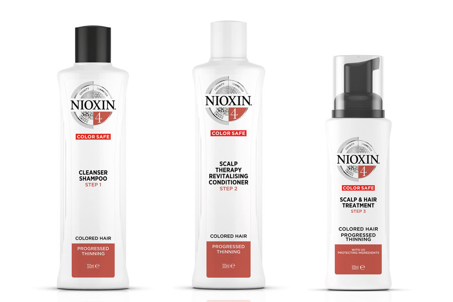 Шампунь, бальзам и маска для окрашенных истонченных волос Система Nioxin №4