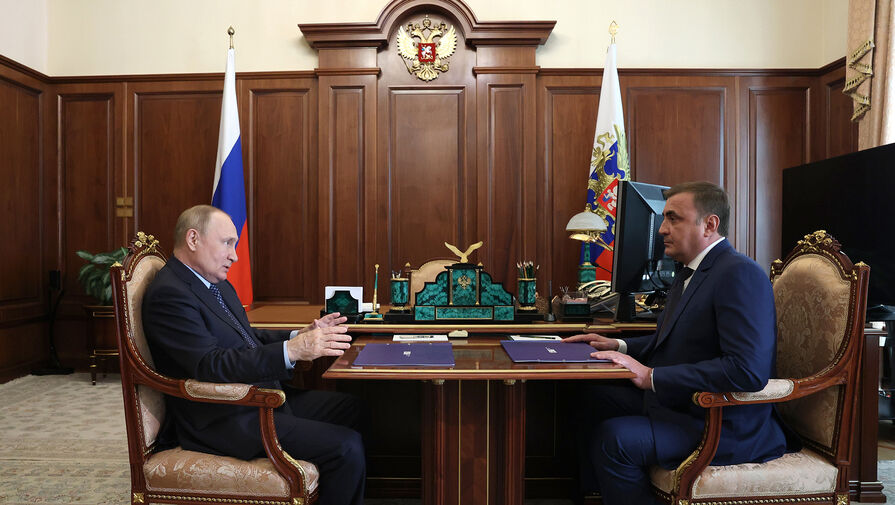 Путин встретился с губернатором Тульской области Дюминым