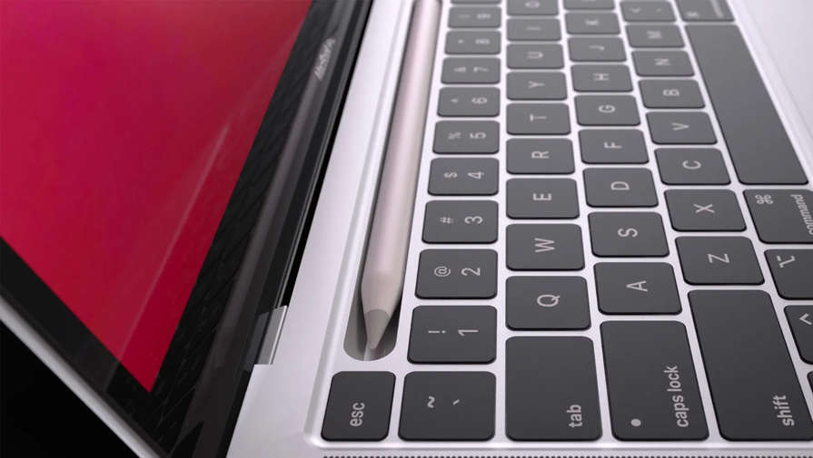 Патент нового MacBook раскрыл поддержку стилуса Apple Pencil