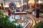 Церемония прощания с Зурабом Церетели в храме Христа Спасителя в Москве, 23 апреля 2025 года
