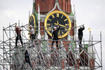 Подготовка Красной площади к Дню Победы, 25 апреля 2025 года
