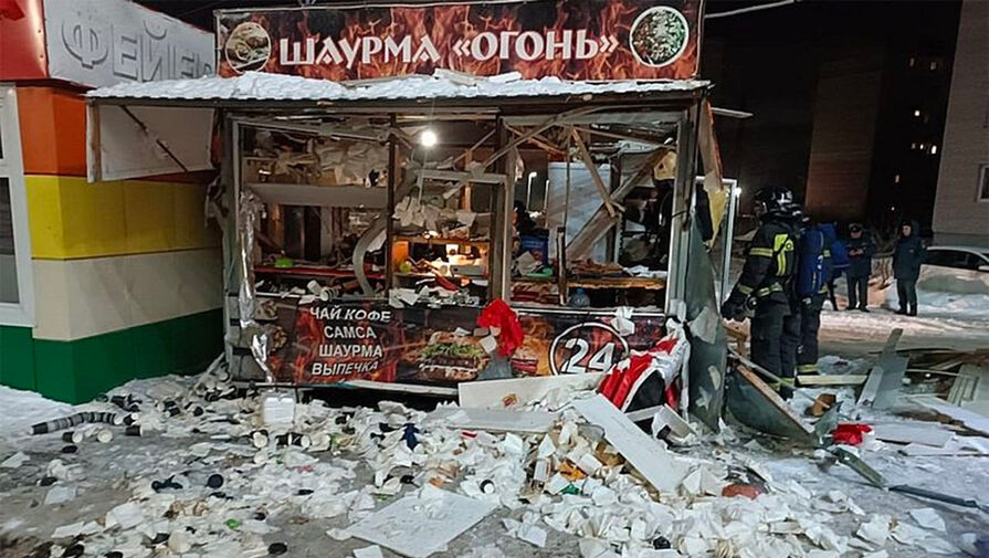 В Вологде взорвался ларек с шаурмой Огонь
